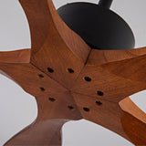 New Model 60 Inch Ceiling Fan With 5 Solid Wood Blades Remote Control Reversible DC Motor For Living W2991P343746