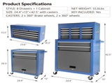 Rolling Tool Chest with Wheels 8 Drawers, Assembled Tool Cabinet Combo with Drawers, Detachable W1239137222