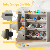 Kids Toy Organizer - 44"x12"x39.5", 8 Storage Boxes, Open ShelvesCabinet 94925968