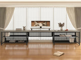 U-shaped Desk with Shelve and LED lights 09121568