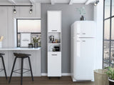 Thorndike 2-Shelf Rectangle Pantry Cabinet White B06280433