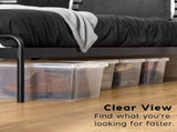 17 Qt. Plastic Storage Bins with Lids, Stackable Storage Containers, Totes, 6Pk 31706320