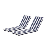 ZNTS 2PCS Set Outdoor Lounge Chair Cushion Replacement Patio Funiture Seat Cushion Chaise Lounge Cushion W41940599