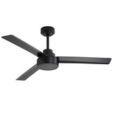 52" Ceiling Fan Without Light, 3 ABS Blades Farmhouse Ceiling Fan with Remote Control 6-speed W934P208509