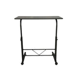 ZNTS [Old code:16950149]Removable P2 15MM Chipboard & Steel Side Table Black 73019330