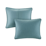 2 Piece Quilt Set Teal Twin/Twin XL B035129036