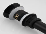 Brass Pop Up Sink Drainer with Overflow Bathroom Drain With Removable Strainer Basket Black 08890168