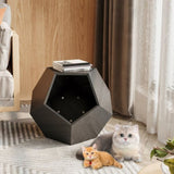 ZNTS 25.98'' Modern Pet Furniture Cat Carrier, Sofa Side Table, Planter MDF Multifunctional Furniture, W757P164914