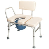 Multifunctional Aluminum Elder People Disabled People Pregnant Women Commode Chair Bath Chair Creamy 71545631