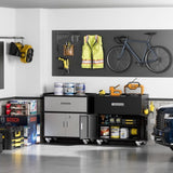 Metal garage cabinets, rolling tool cart boxes with wheels 24637439