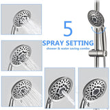 Shower Head with Handheld Shower System with 8" Rain Shower Head W121961282