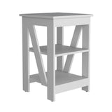 Taylor End Table, Side Table, Nightstand, 3-Tier Storage Shelf, Sofa Table for Small Space B070P188840