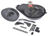 Saginaw Power Steering Pump Bracket Kit & 2 Groove Keyway Pulley Fit for Small Block Chevy 265 283 21425676