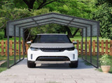Outdoor Carport, 10 X 15 FT Carport, Heavy Duty Carport Canopy with Galvanized Steel Roof and Frame, 75273525
