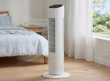 US Standard RTW-GR36 Tower Fan, 110V 45W, 36 Inch, Column Shape, White Plastic Body, Copper Motor, 13699804