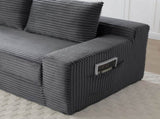 Memory Foam Cloud Loveseat Sofa, 2 in 1 Convertible Folding Couch Bed, No Assembly Compressed W2677P395127