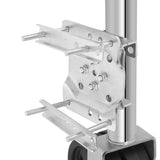 ZNTS 2000 lbs Boat Trailer Jack with 6”Wheel, Heavy Duty Marine Swivel Trailer Jack, Zinc-Plated Finish 58251971