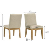Rocco Contemporary Solid Wood Dining Chairs, Set of 2 T2574P205967