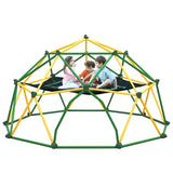 13ft Geometric Dome Climber Play Center, Kids Climbing Dome Tower with Hammock, Rust & UV Resistant MS306993AAL