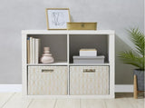 4 Cube Storage Organizer, White Texture 52624202