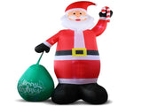 14 FT Lighted Christmas Inflatable Decoration, Giant Inflatable Santa Claus with Large Gift Bag, 74564017