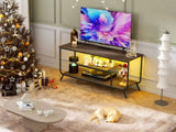 ZNTS TV Stand Power Outlets and LED Lights - TV Stand for TVs up to 55 Inch, Entertainment Center 82171090