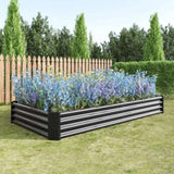 ZNTS Raised Garden Bed Kit - Metal Raised Bed Garden7.6x3.7x0.98ft for Flower Planters, Vegetables Herb 97729335