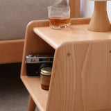Pure Solid Wood Bedside Cabinet Modern Simple Nightstands European Beech Bedside Cabinet Nordic W1283P242655