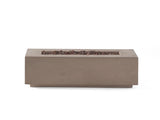 40" Outdoor 40,000 BTU Rectangular MgO Concrete Propane Fire Pit, Dark Grey 63492.00LGRY-40K