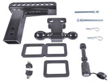 Adjustable Trailer Hitch Fits 2.5" Receiver 6-Inch Drop/Rise 2" & 2-5/16" Ball 22000 LBS GTW with 72415064