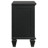 Black 3-drawer Nightstand with Pull Out Tray B062P145467