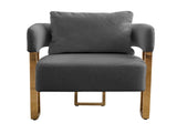 TS Modern decorative chair, living room side chair with gold metal legs, no wheels, suitable for 98693889