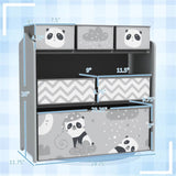 ZNTS Grey toy organizer with storage box 57415544