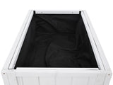 35.4''x17.7''x37.4'' Mini Wood Cold Frame, Compact 2 Doors Garden Greenhouse Wheels, Raised Bed 41915900