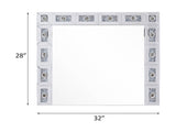 Noralie Mirrored & Faux Diamonds Accent Mirror B2726P453786