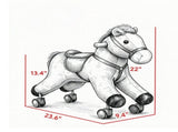 Plush Ride on Horse with Wheels, Ride On Toy to Develop Balance & Coordination for Toddlers 1836 46619644