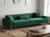 FX-P11-GR 87.4 Inches Contemporary Upholstered Sofa Couch, 3 Seater Sofa with Plush Cushions & W576P360571