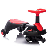 6V Kids Ride On Electric Wiggle Car,Flashing & Shock absorbing PU Wheels For Effective Floor W1578P213377