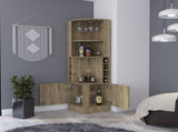 Macadamia 8-Bottle 2-Shelf Bar Cabinet B062P202119