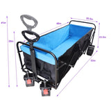 Big large capacity Folding cart Extra Long Extender Wagon Folding Wagon Garden Shopping Beach W227137386