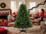 6FT Hinged Christmas Tree Artificial Plant Full PVC Branches with 582 Tips, 4-Leg Stand Indoor 86332101