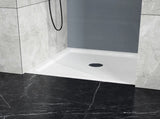 Goodyo 36x36 in Shower Base, Centered Drain Single-Threshold Shower Pan, White D163148184