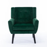 Modern Soft Velvet Material Ergonomics Accent Chair Living Room Chair Bedroom Chair Home Chair With W676P313946
