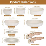 9Pcs Nonstick Cookware Set Kitchen Pots and Pans Set With Detachable Handles Tempered Glass Lids 85120583