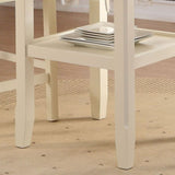 Cream 2-Shelf Counter Height Table B062P209317