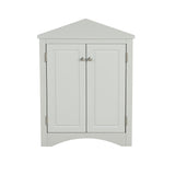 ZNTS Grey Triangle Bathroom Storage Cabinet with Adjustable Shelves, Freestanding Floor Cabinet for Home 26880253