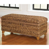 Amber Woven Banana Leaf Storage Trunk B062P145461