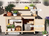 Garden Work BenchOpen Shelf Storage 89223504