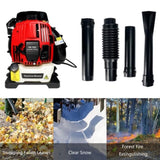 Backpack Gas Leaf,76CC,660CFM,200MPH ,4 Stroke Air Cooling Gas Backpack Grass,Snow W1676114807