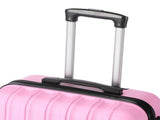 Vertical Striped 3-in-1 Luggage Set with Handle ABS Case with Swivel Wheels Aluminum Alloy 74372039